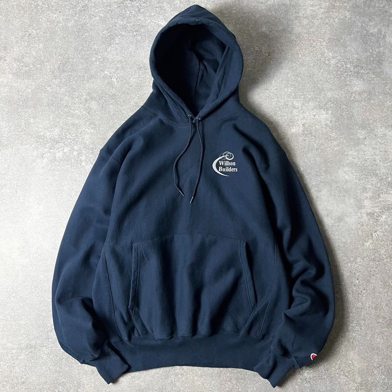 00s Champion 企業 ロゴ プリント プレミアム リバースウィーブ 