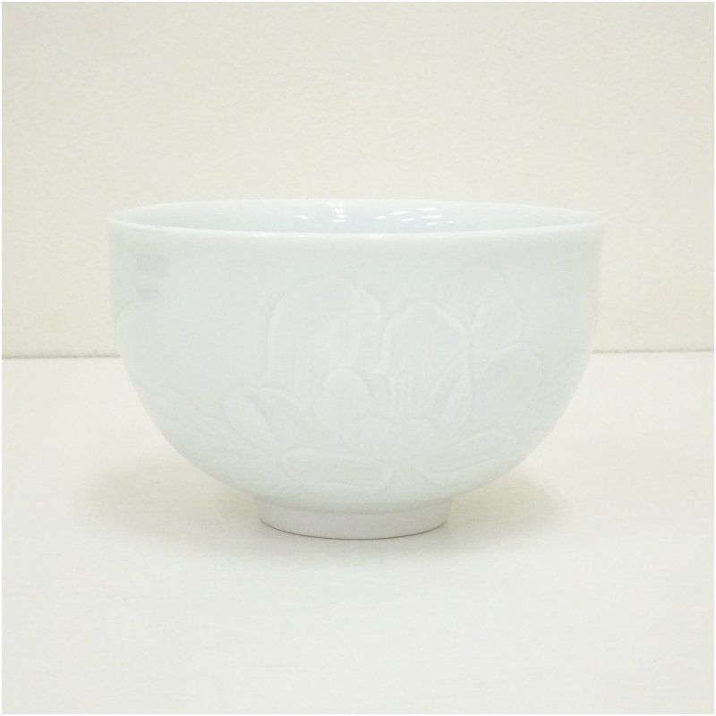 有田焼 中仙造 白磁茶碗（共箱） 茶道 抹茶 おしゃれ 抹茶茶碗 抹茶碗