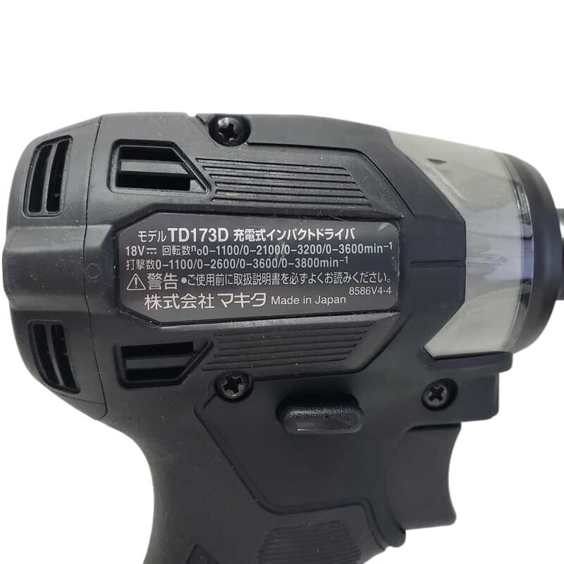 マキタ インパクトドライバー TD173D ブラック 新品未使用品 マキタ インパクトドライバー TD173D ブラック 新品未使用品