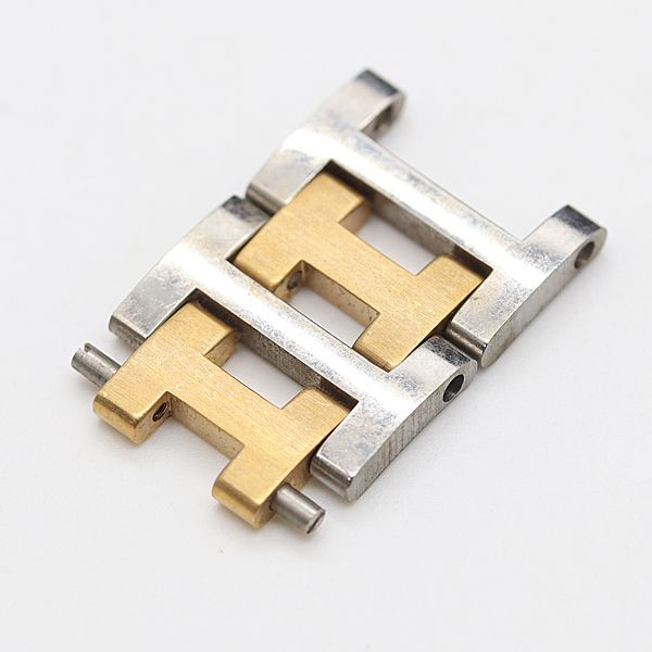 エルメス　クリッパー　2コマ エルメス クリッパー 純正コマ 2コマ シルバー/ゴールドカラー