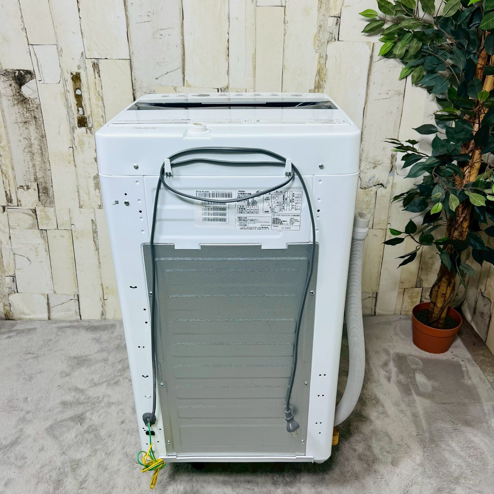 2020年製】 Haier ハイアール JW-C45D 全自動洗濯機 - メルカリ