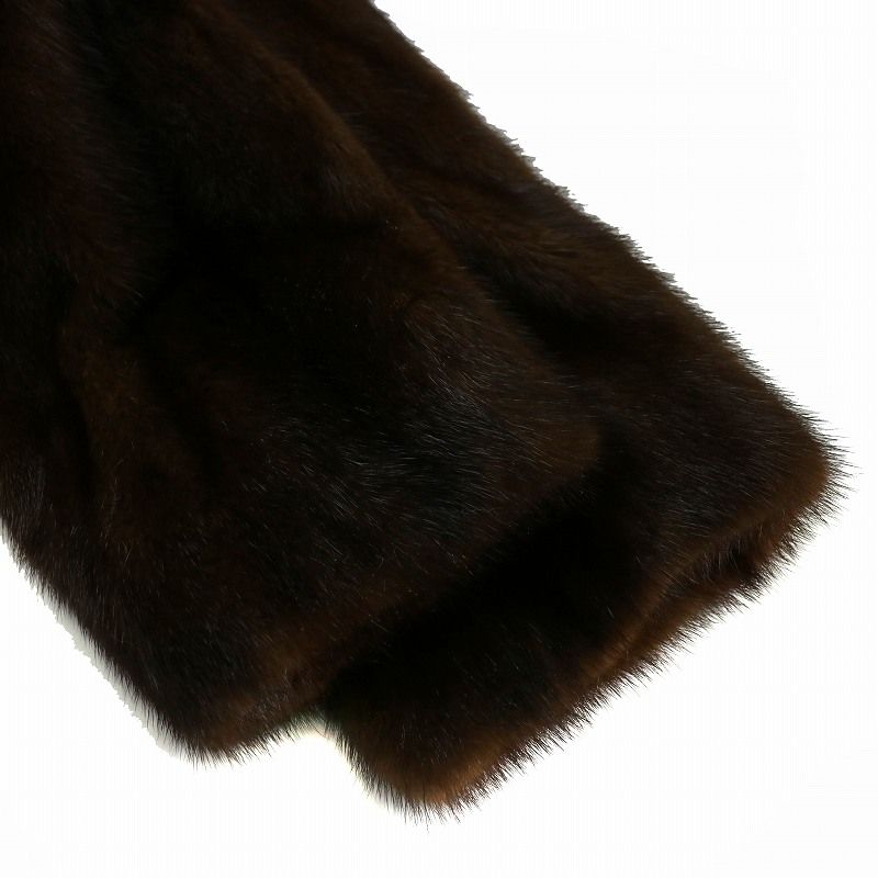 FUR FLASH ムーンバット ミンク ファーコート ブラウン系 サイズ9 3.8千円からお値下げ◎FUR FLASH ミンク ファージャケット 11