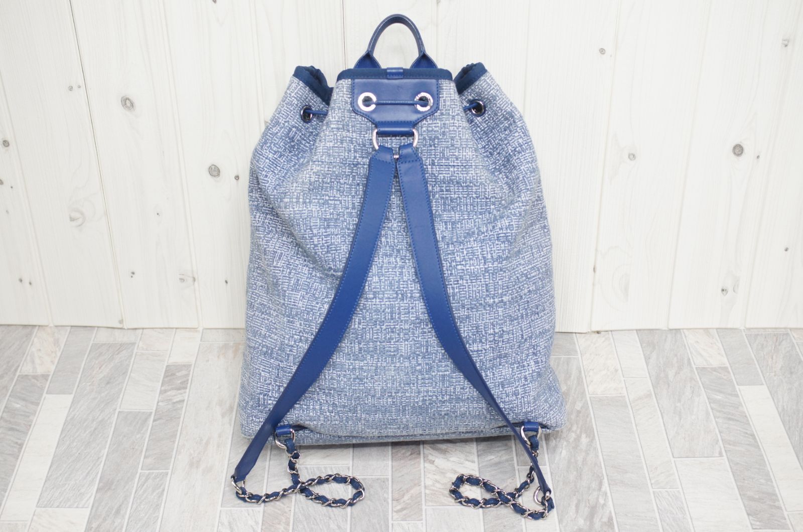 CHANEL シャネル ドーヴィルライン リュック ツイード 25番台 CHANEL シャネル ドーヴィルライン リュック ツイード 25番台 - メルカリ