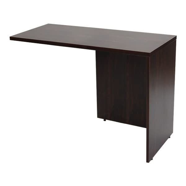 サイドデスク ワークデスク専用 L字型 約W45×D100×H73.5 L字デスク L型 L字用 連結天板 連結 オフィスデスク パソコンデスク PCデスク 約W450×D1000 f3-45100 (カラー:ウォールナット)(設置個所:2：ライ