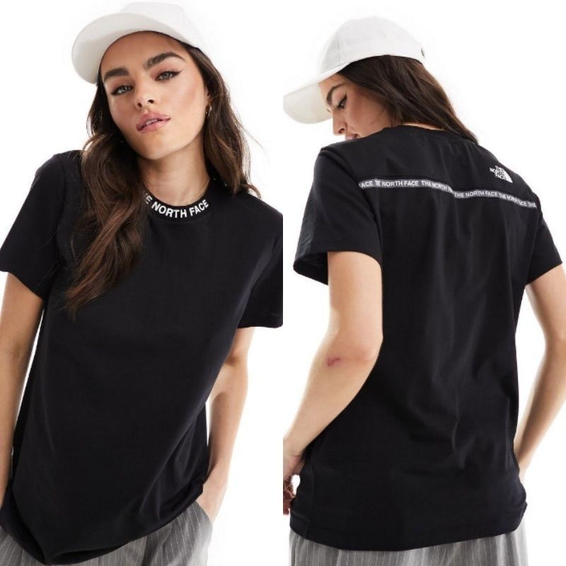 THE NORTH FACE - 【THE NORTH FACE】Zumu ネックロゴ 男女兼用レディースTシャツ THE NORTH FACE】Zumu ネックロゴ 男女兼用 レディースT シャツ