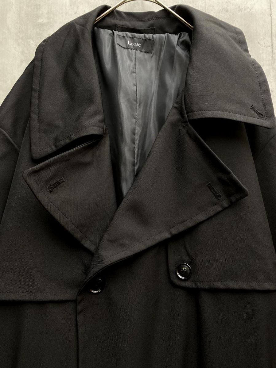 Loose ルース モードオーバー ハイネックトレンチ コート sizeM