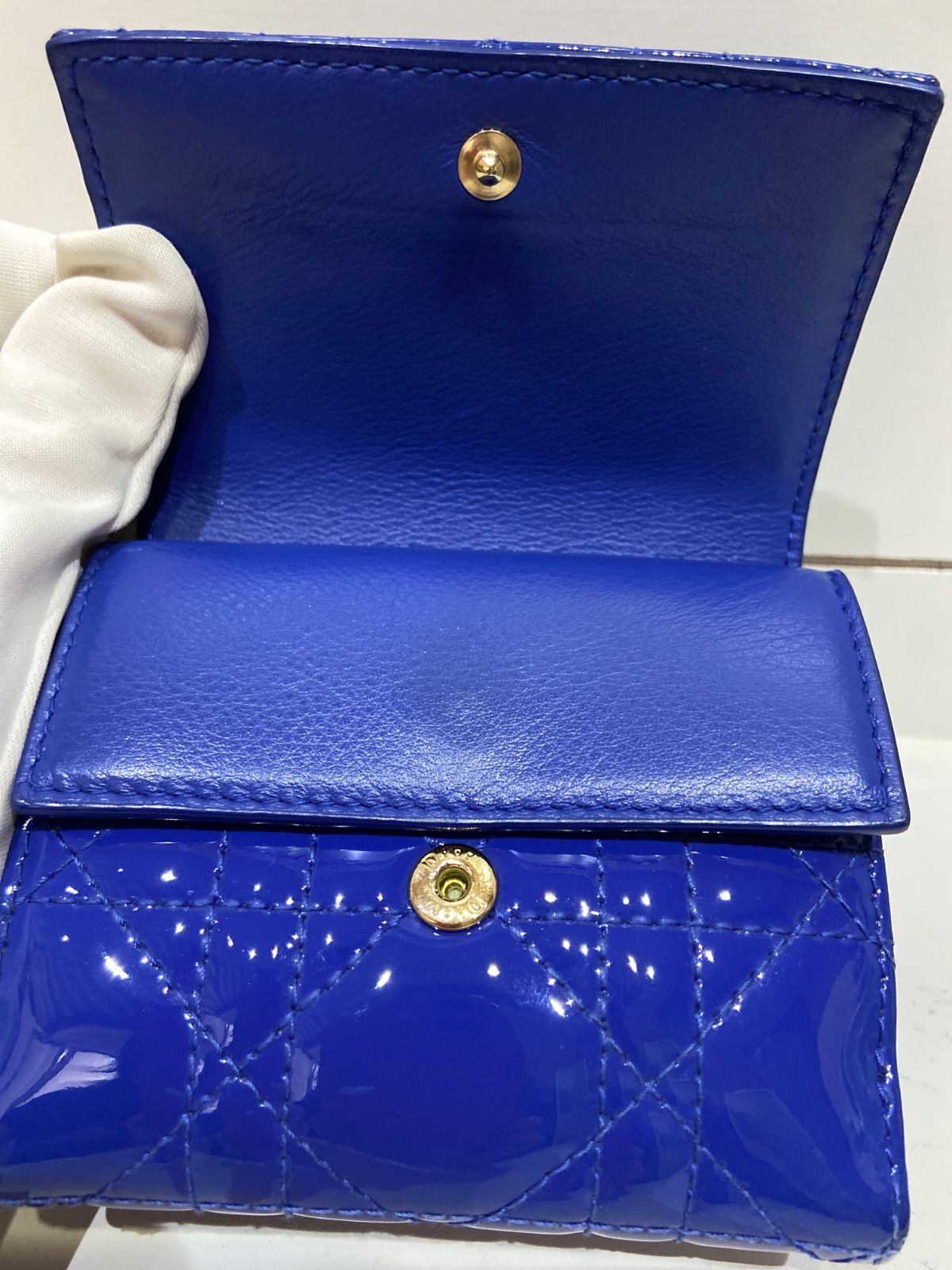 ✨ほぼ新品✨ディオール ロータス ウォレット カナージュ コンパクト