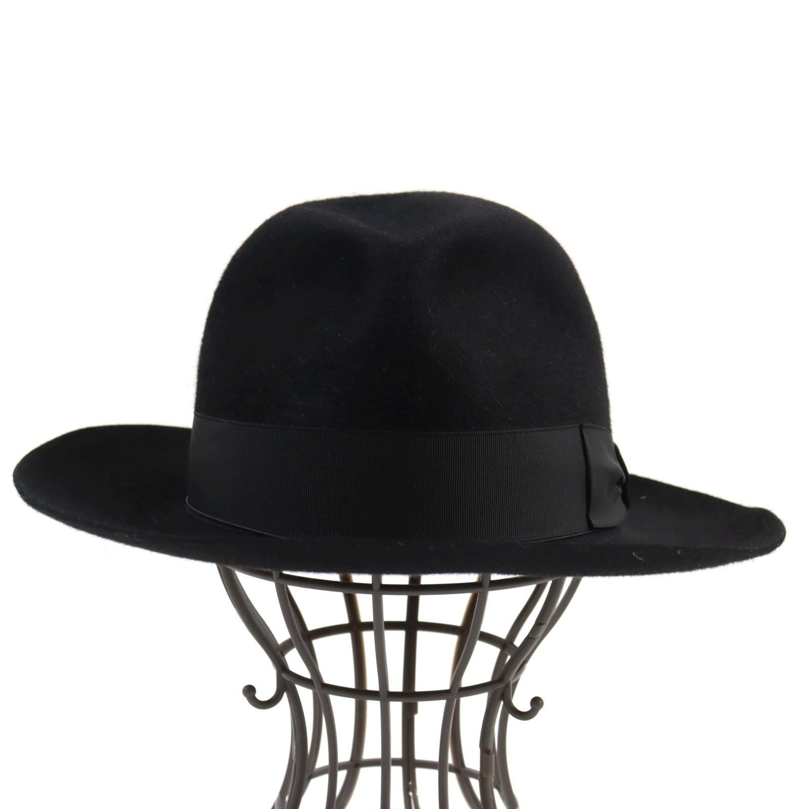 Borsalinoボルサリーノ アレッサンドリア 58㎝ ブラック ラビット