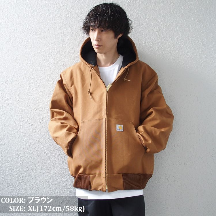 カーハート ジャケット Carhartt アクティブジャケット メンズ 定番 人気 ルーズ フィット ダック インサレーテッド アウター j140  106673 デトロイトジャケット - メルカリ