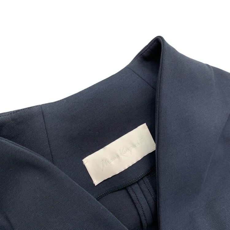 2024AW Mame Kurogouchi マメクロゴウチ Double Jersey V-Neck Dress