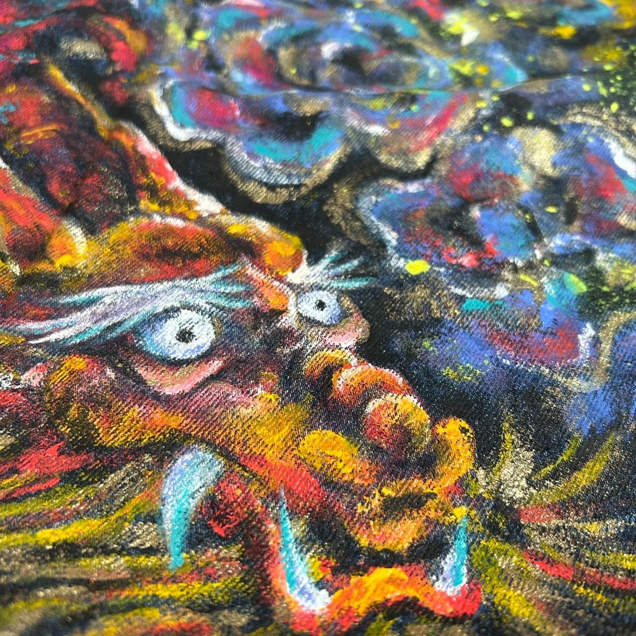 手描き龍デニムジャケット