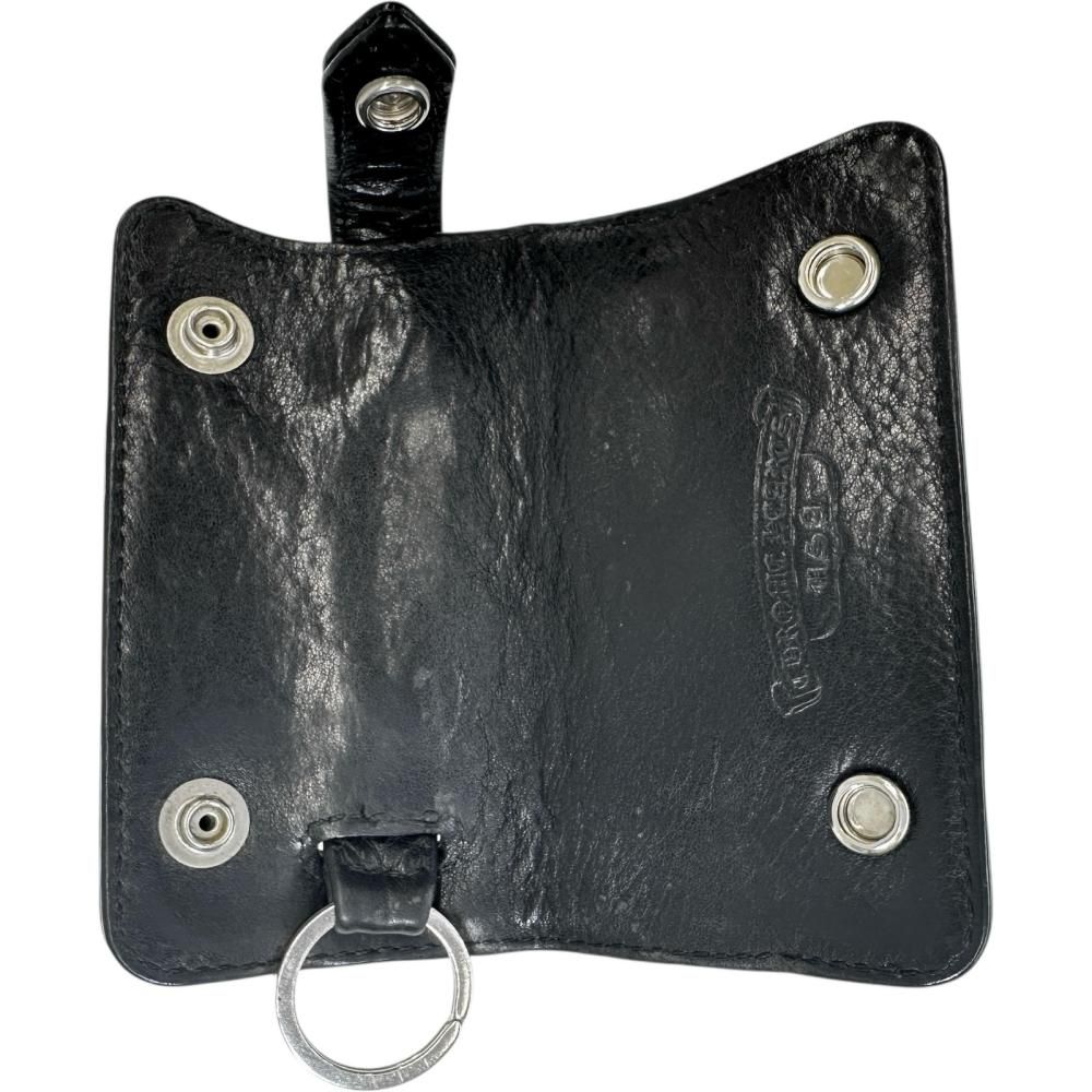 CHROME HEARTS (クロムハーツ) KEY CASE クロスボタン レザーキー