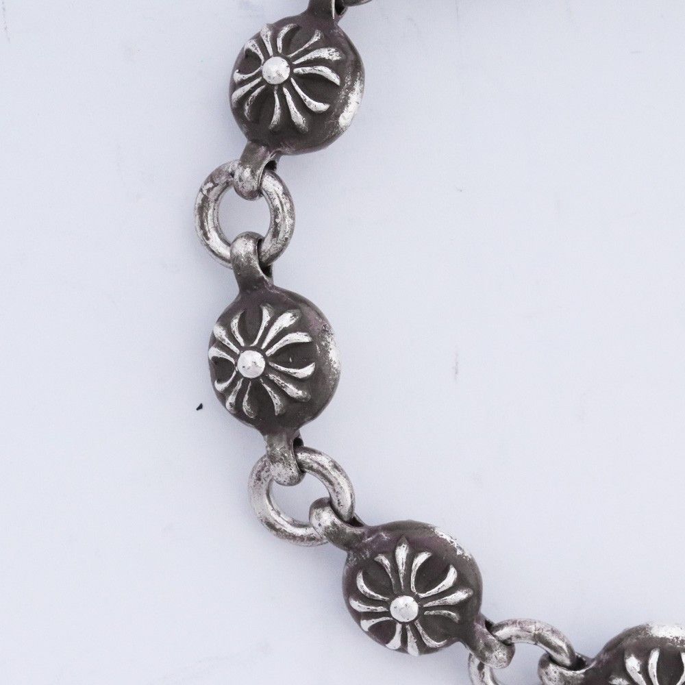 CHROME HEARTS クロスボールブレスレット #2 10リンク シルバー - メルカリ