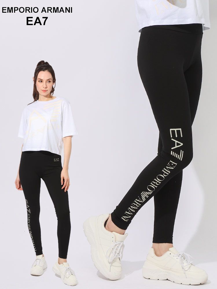 オンラインストア EMPORIO ARMANI EA7 エンポリオ アルマーニ サイドロゴ レギンス EA7L3DTP53TJ01Z ブランド レディース ボトムス ブラック