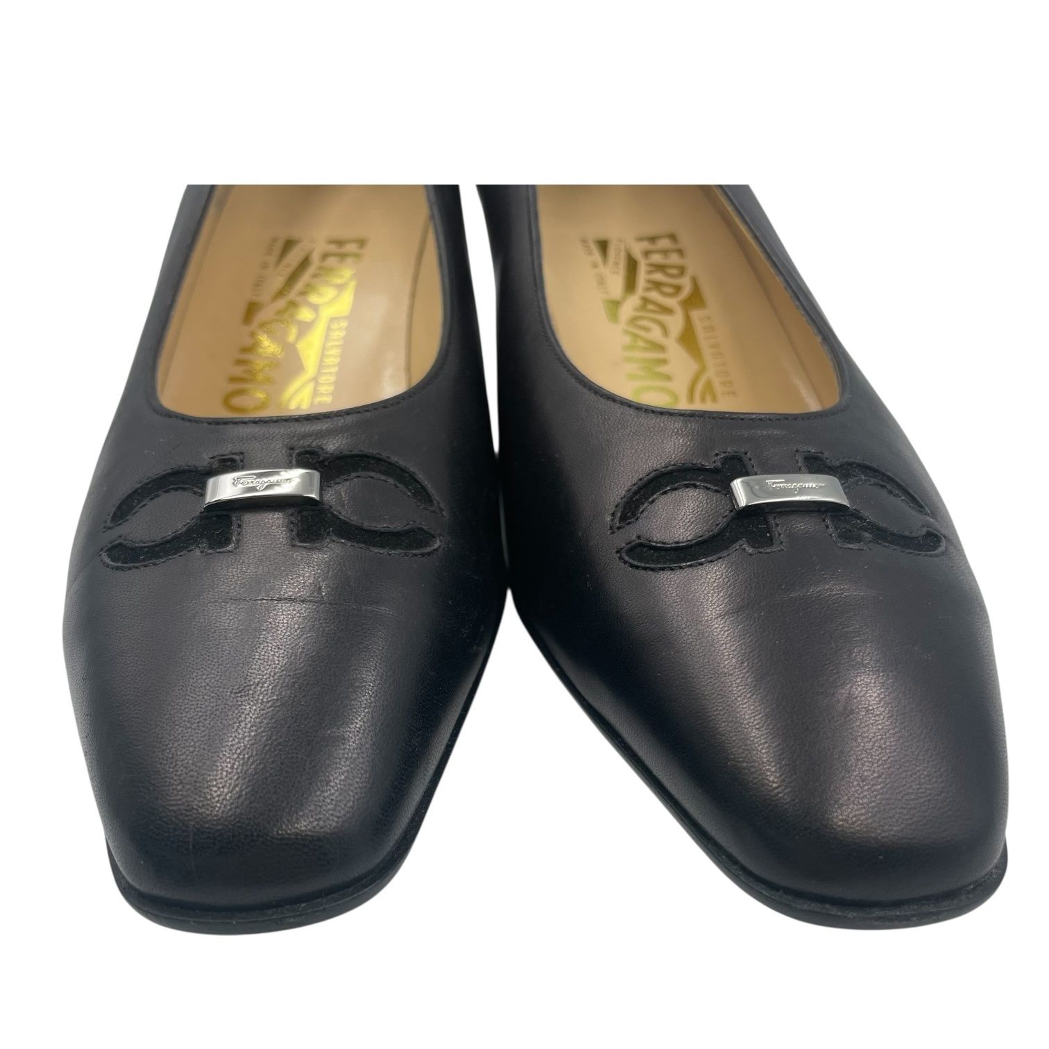 Salvatore Ferragamo フェラガモ パンプス　黒　23.4 箱 FERRAGAMO フェラガモ パンプス ブラック レディース Salvatore