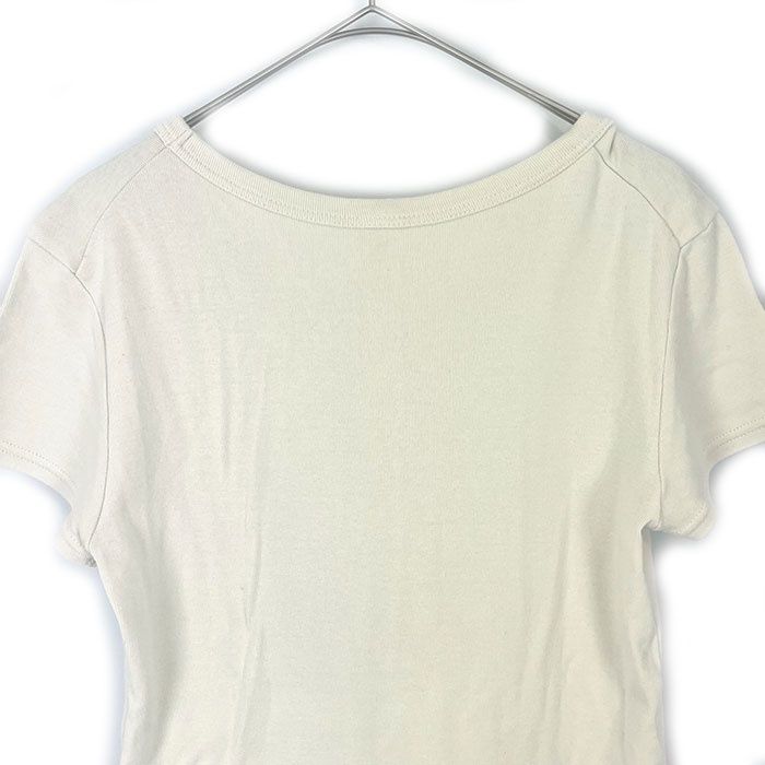 ロンハーマン Ron Herman Tシャツ シンプル Uネック フィット感 ライトベージュ系 送料無料 h1007k0146 中古 古着 ブランド古着DB 中古】ロンハーマン Ron Herman Tシャツ シンプル Uネック