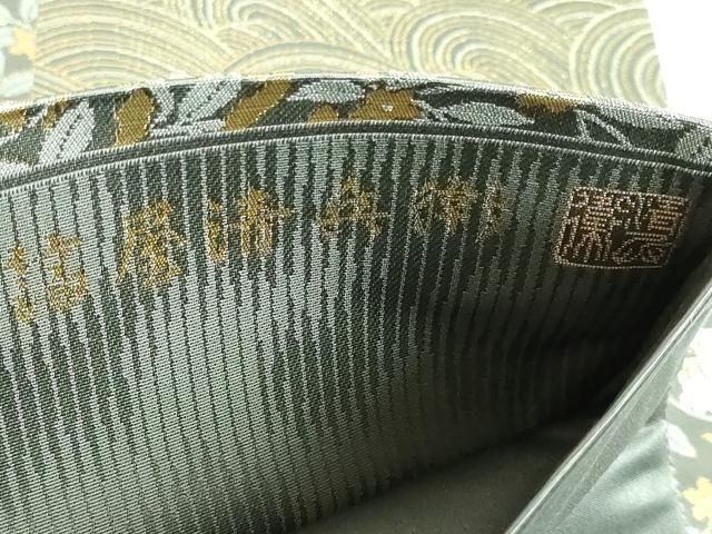 平和屋本店■極上　西陣織　陰山織物謹製　箔屋清兵衛　六通柄袋帯　欧亜吉祥文　草木染　本金箔　逸品　DZAA5140kh5 平和屋本店□極上 西陣織 陰山織物謹製 箔屋清兵衛 六通柄袋帯 欧亜