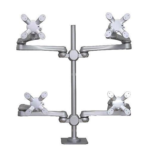 【新品・4営業日で発送】モダンソリッド 水平多関節クランプ固定4画面アーム(銀) LA-517-5Q(LA-517-5Q)