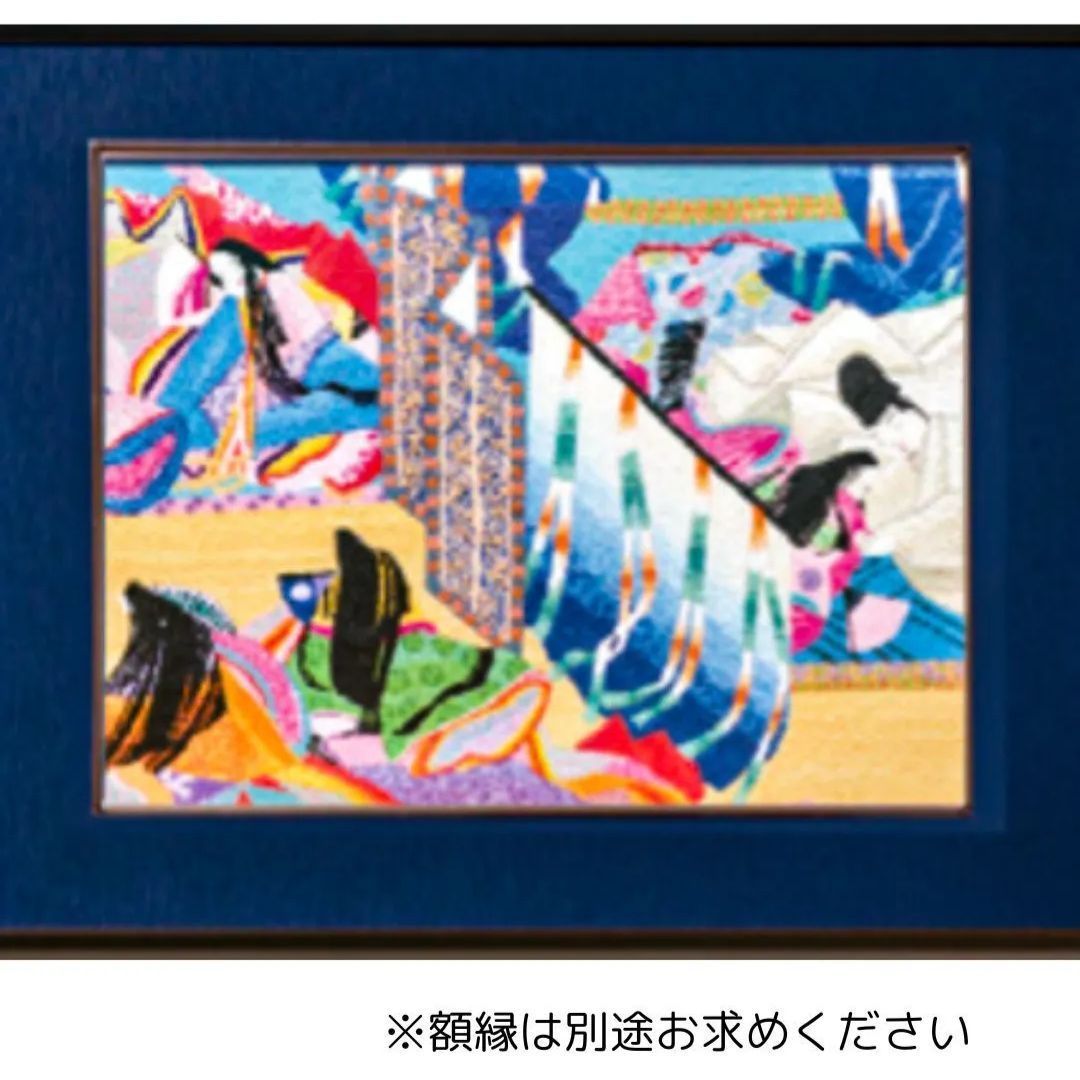 刺繍 源氏絵巻掛け軸 刺繍 源氏絵巻掛け軸 草乃しずか日本刺繍: 源氏物語そして命の輝き |