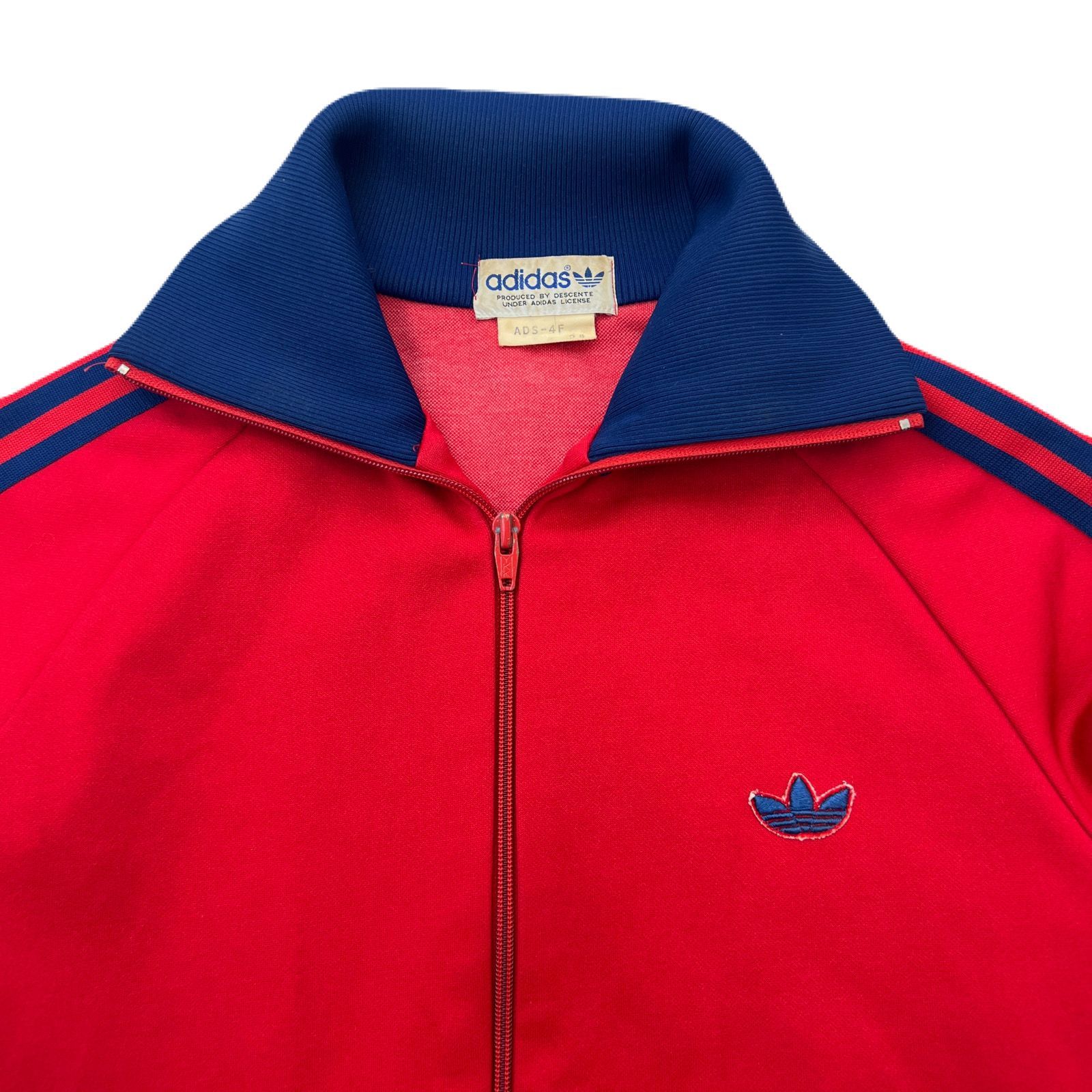 新品　希少　80s ヴィンテージ　adidas レッドジャージ上下セット adidas - 超希少 80s adidas アディダス ジャージ セットアップ