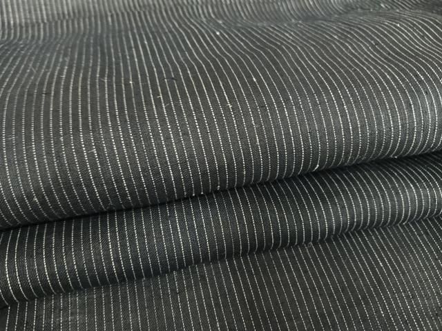平和屋着物＊夏物 男性 重要無形文化財 本場宮古上布 縞 苧麻 AABB1370np