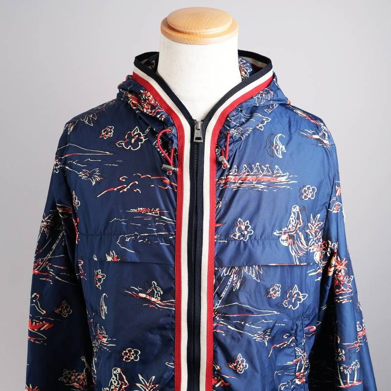 MONCLER ANTON ネイビー ナイロンジャケット フード付き　サイズ2 モンクレール ANTON ジャケット サイズ2 ネイビー 状態ランクA メンズ