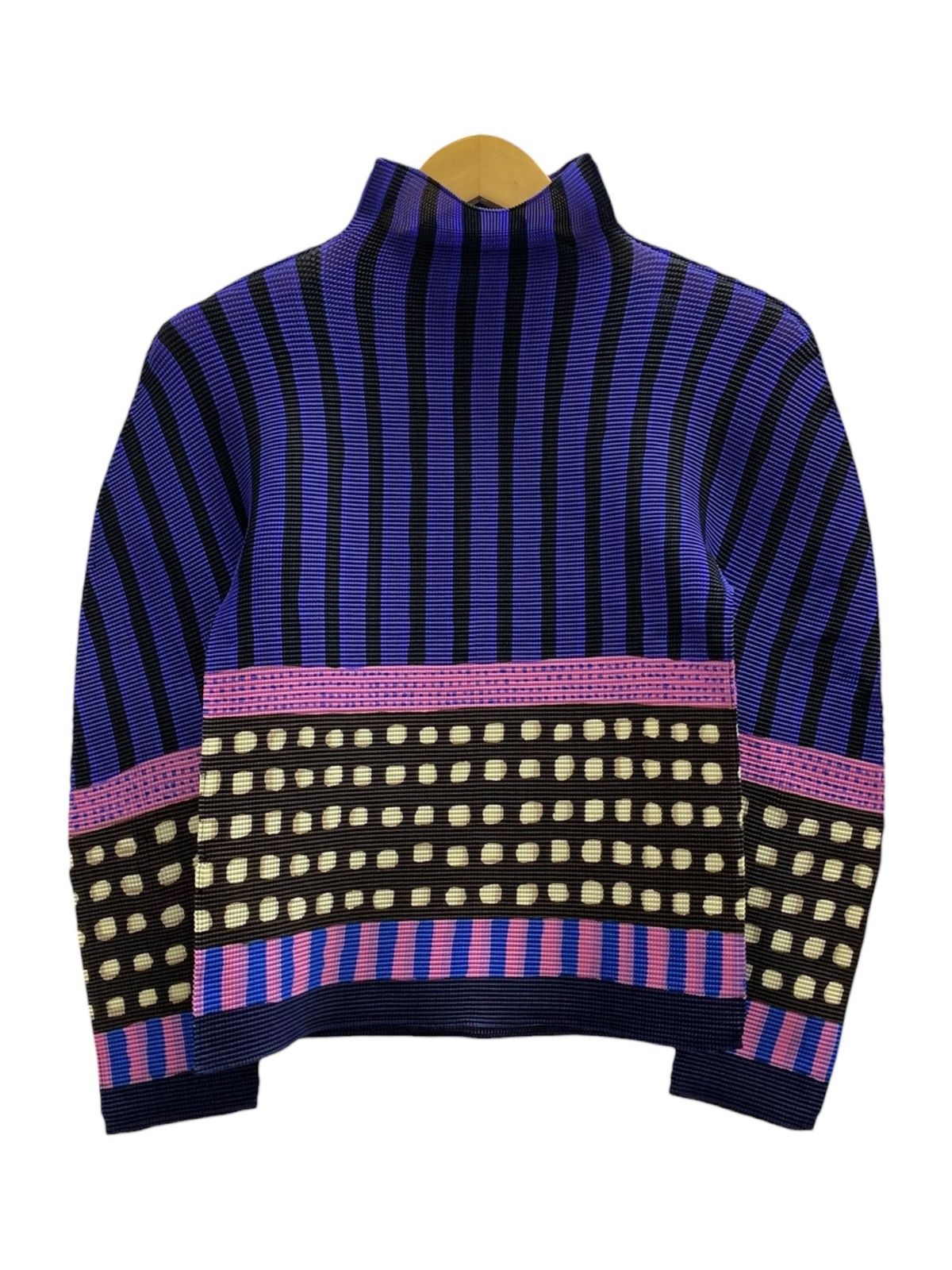 ISSEY MIYAKE me 長袖トップス カラフル模様