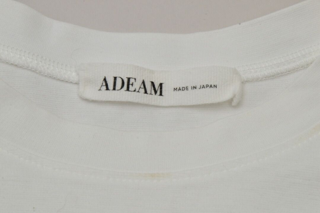 新品ADEAM ロゴ 半袖 Tシャツ カットソー ホワイトフォクシー アディアム ADEAM フォクシー カットソー 半袖 コットン XSサイズ