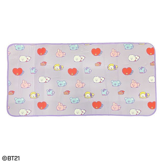 BT21 ルームマット BT21 グレー ルームマット ラグ カーペット LINEFRIENDSしまむら