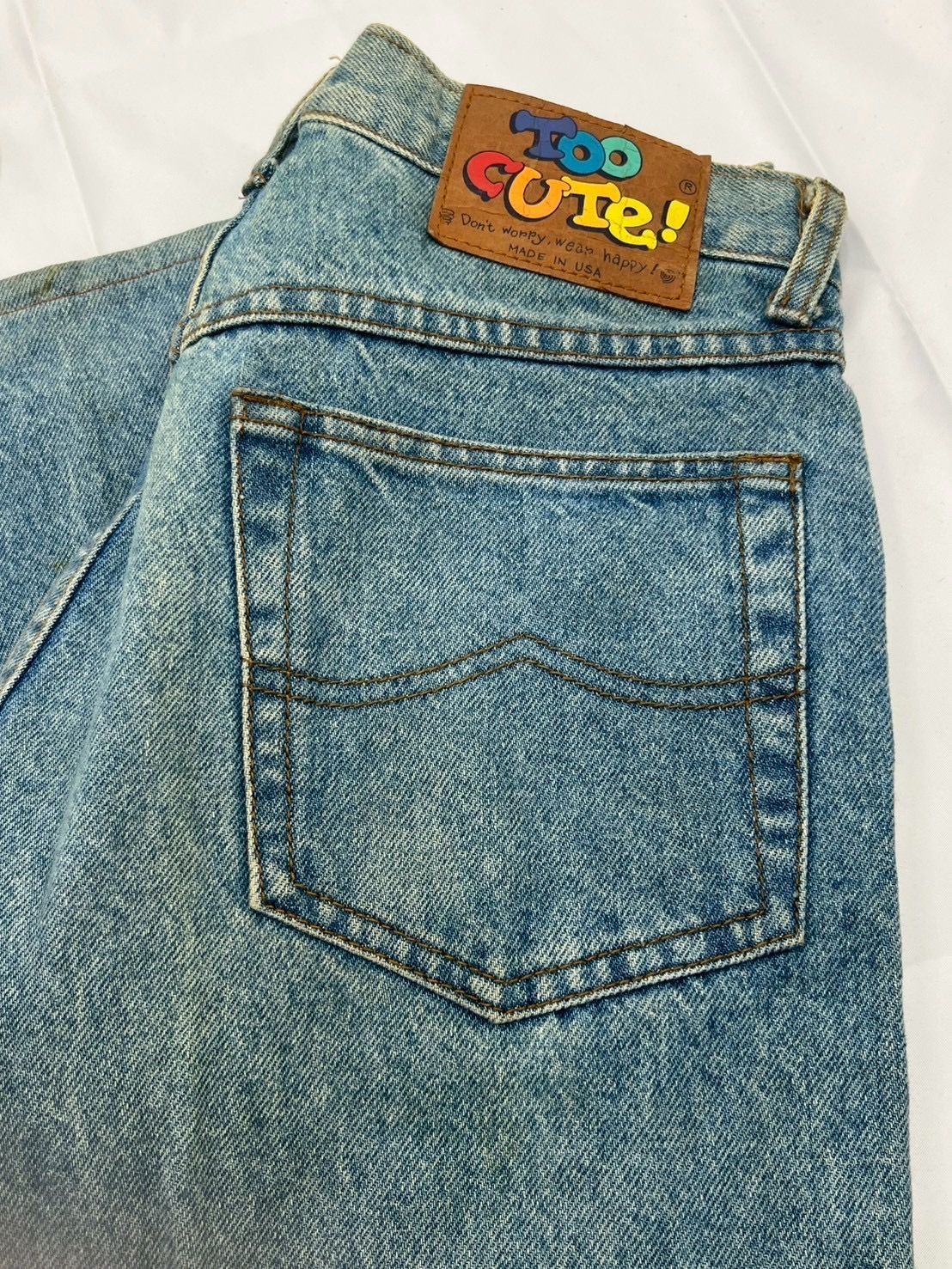 ●90s TOO CUTE！ USA ベティブープ ワッペン デニムパンツ too cute USA ⭐︎Betty BOOP 90Sデニム - メルカリ