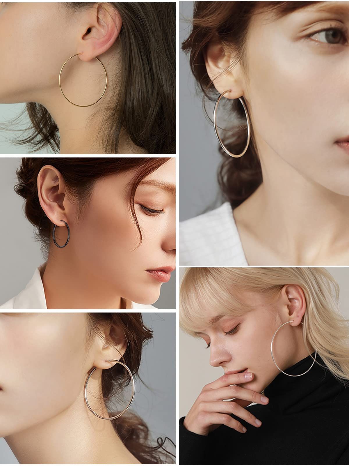 Silvora シルバー925 リングピアス レディース 大きめ フープピアス シンプル アクセサリー 楠商事 メルカリ