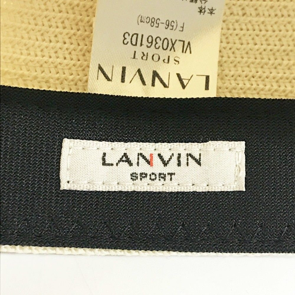 LANVIN SPORT ランバン スポール ストローキャップ ホワイト系 F