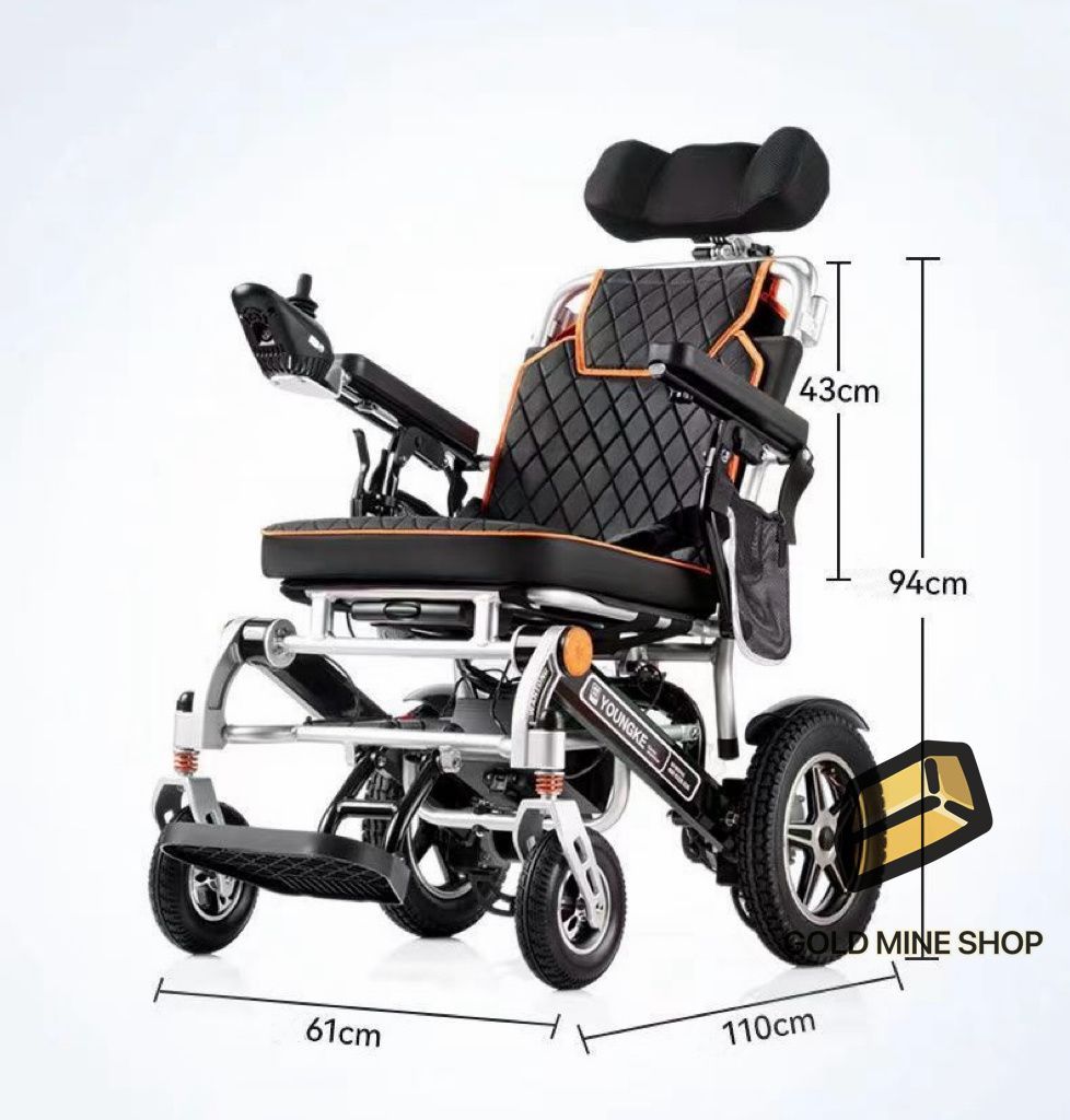 折りたたみ電動車椅子、強力なモーターと2個のモバイルリチウム