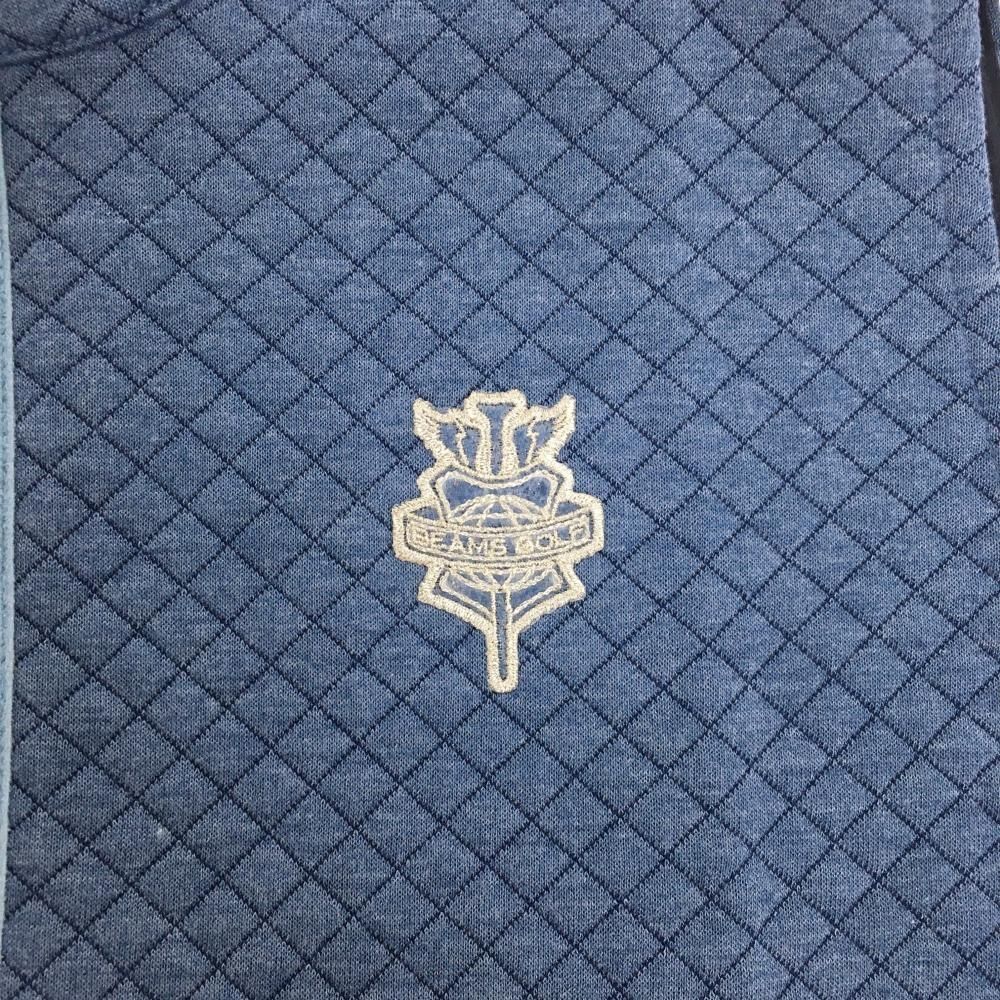 ✨美品 BEAMS GOLF レディース ネイビー ⭐︎キルティングベスト ビームスゴルフ アウターベスト ネイビー×ライトブルー