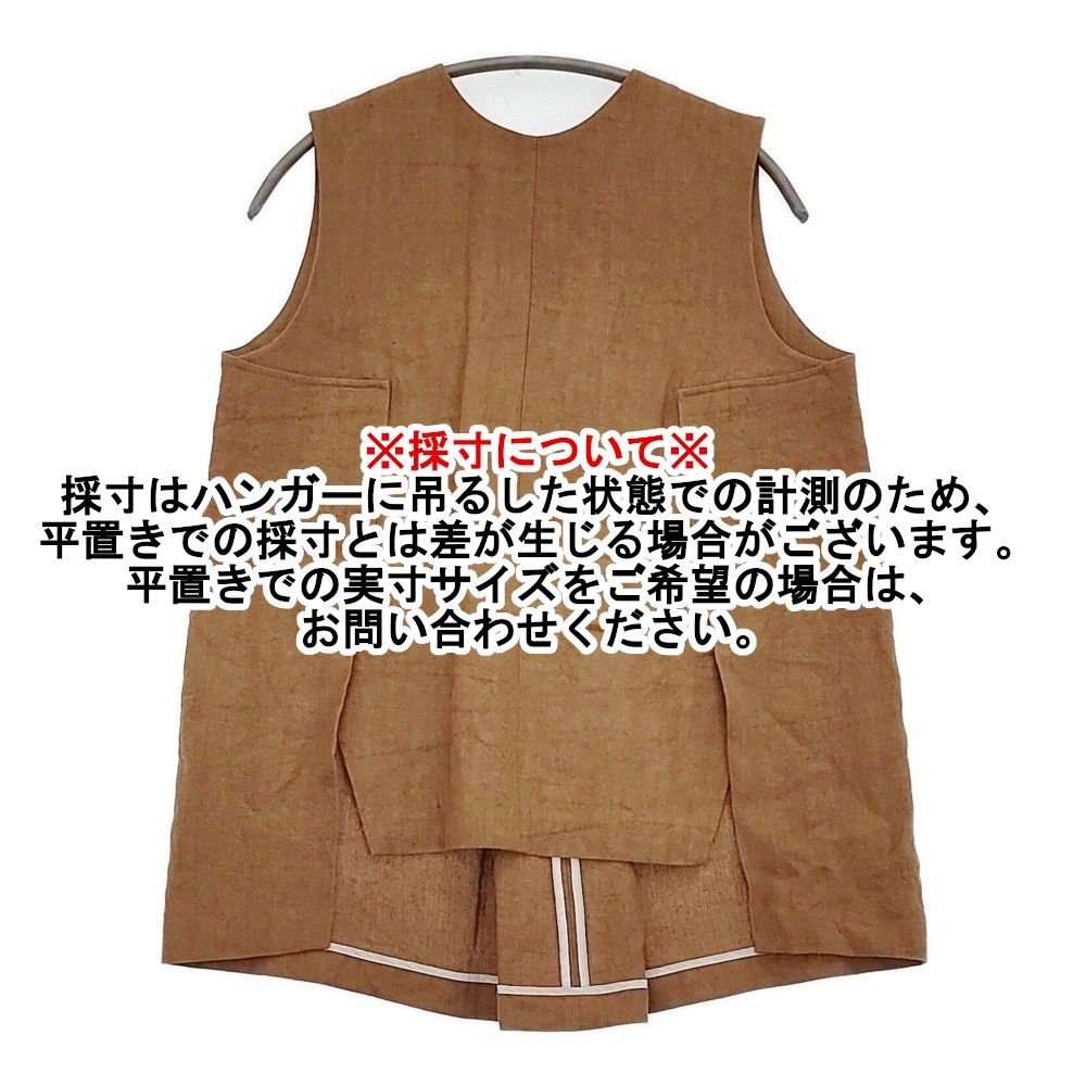 KEYCO 遠州織物 ノースリーブトップス 11816 サイズ38 リネン ブラウス  