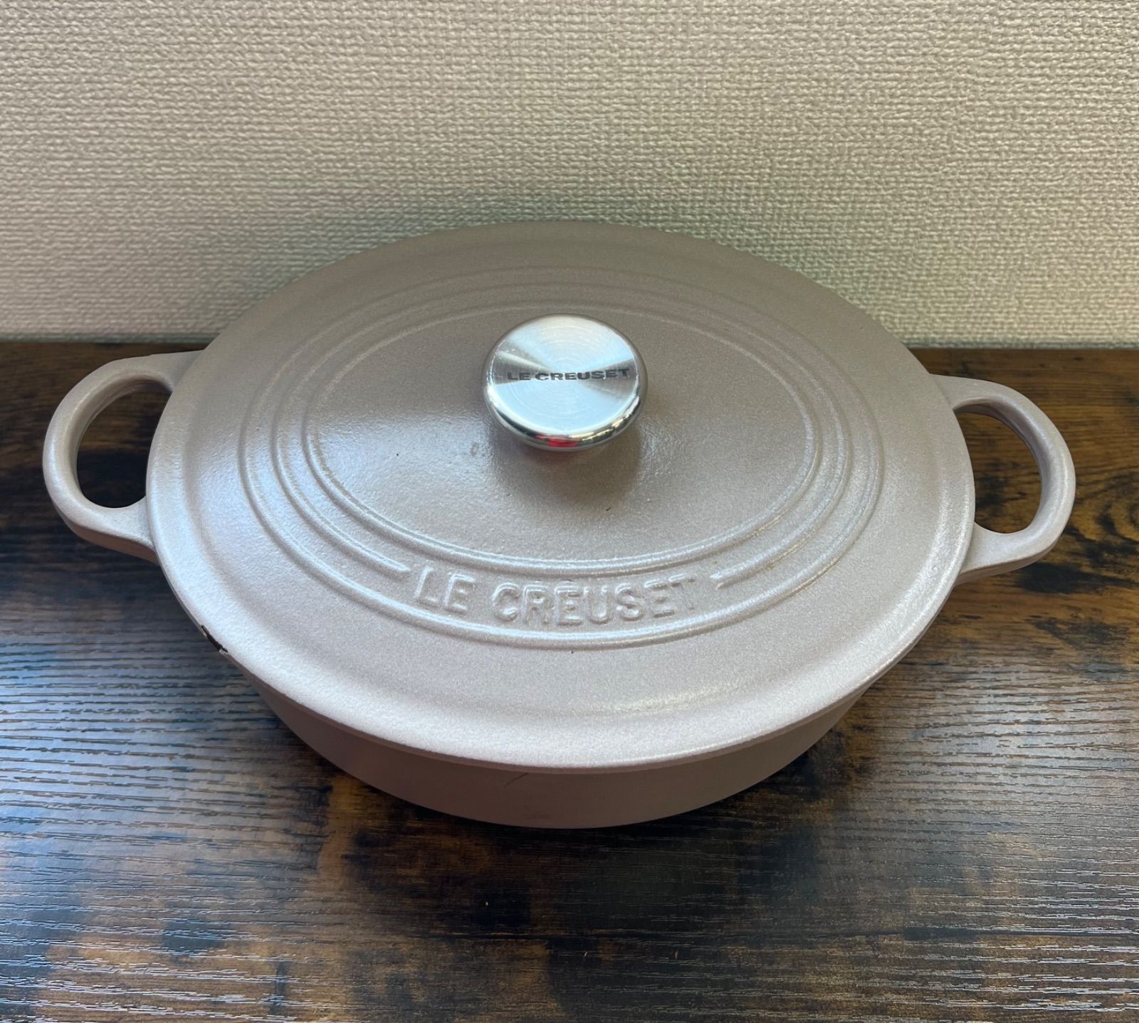 SALE】LE CREUSET ル・クルーゼ ココット オーバル 25cm グレージュ