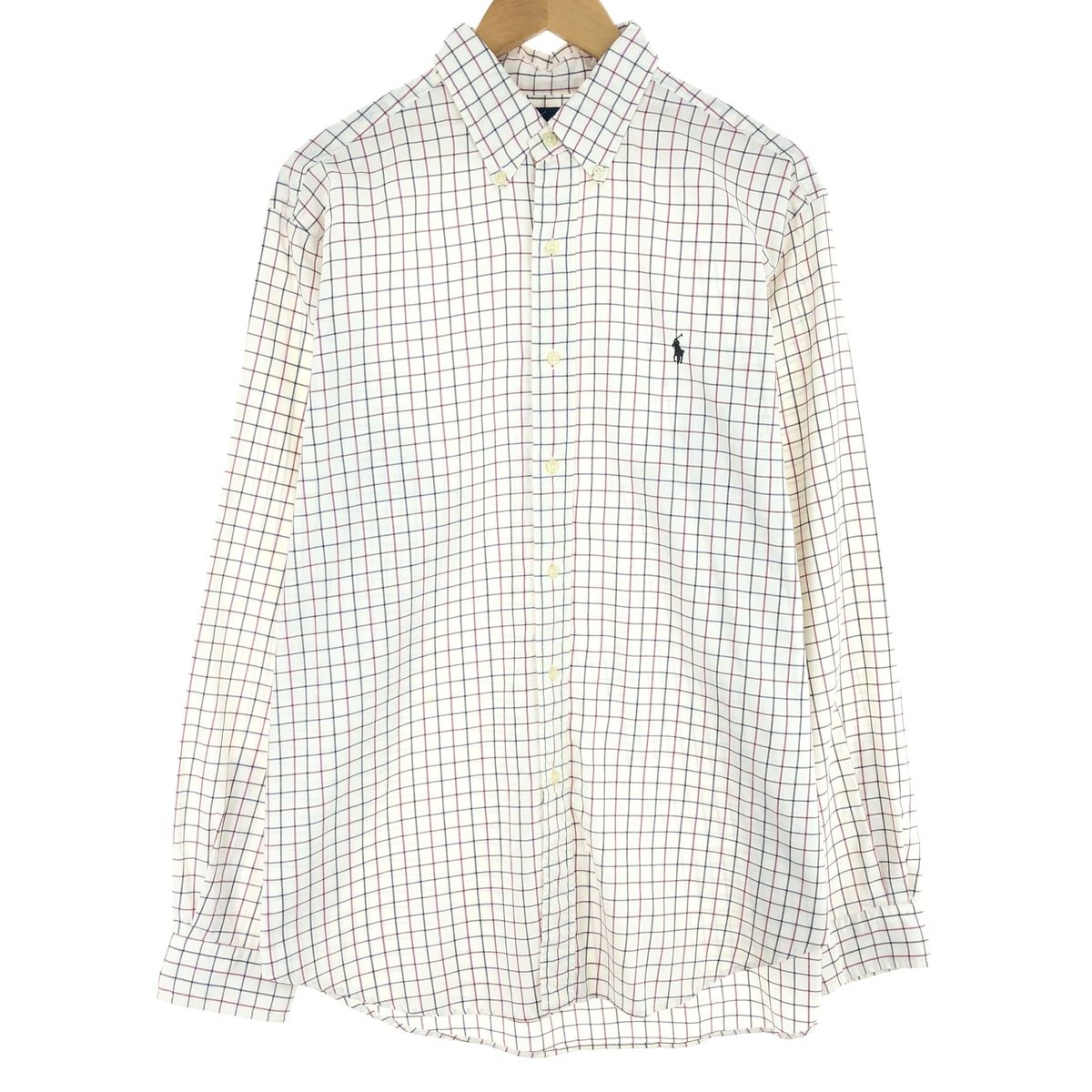 古着 ラルフローレン Ralph Lauren CLASSIC FIT 長袖 ボタンダウンチェックシャツ メンズL /eaa442222 【中古】/eaa442222