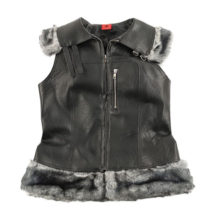 00's ALGONQUINS アルゴンキン パンクファッションファー付きフェイク