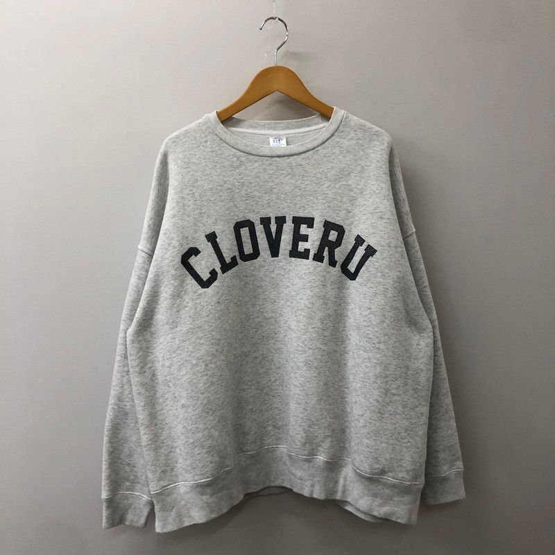 CLOVERU クローバル WIDE COLLEGE LOGO CREW ワイド カレッジロゴ クルーネックスウェット トップス トレーナー 140-250409-kk-04-tei