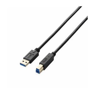 (まとめ)エレコム USB3.0ケーブル(A-B) USB3-AB10BK
