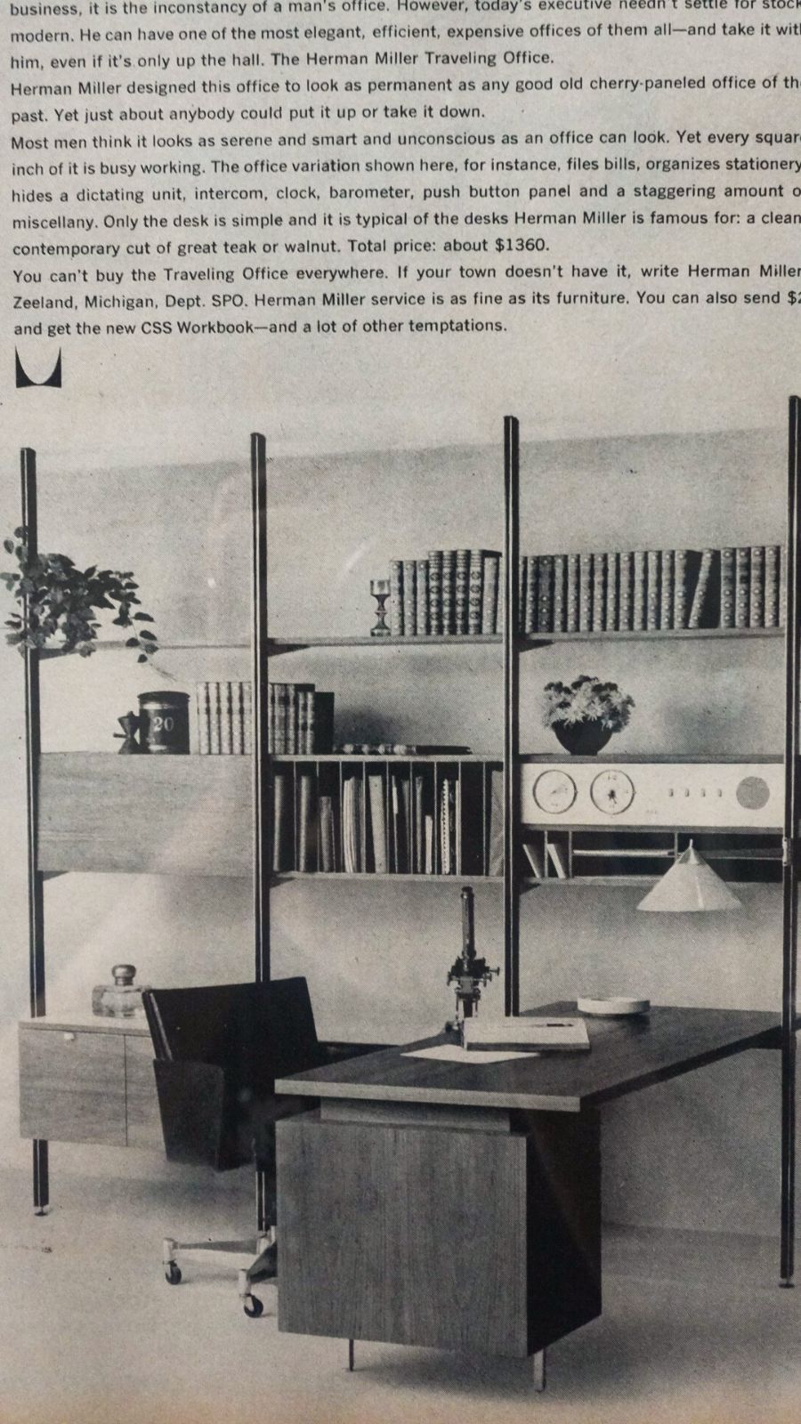 1961】HERMAN MILLER ハーマンミラー ファニチャー ポスター www.ch4x4.com