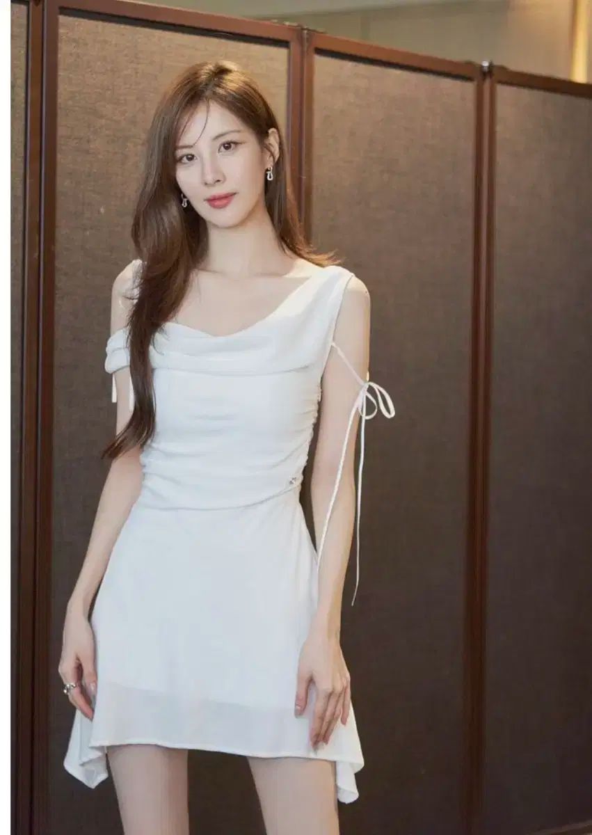 PAIN OR PLEASURE ペインオアプレジャー DEW COWL DRESS white