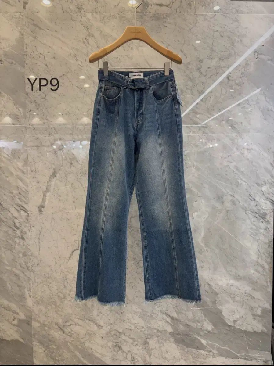 NEW YORK スタイル 企画 2025 f w ベルトSET ウォッシュ デニム ブーツカット デニム