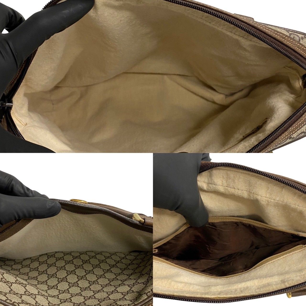 極 美品 GUCCI オールドグッチ シェリーライン GG ロゴ 金具