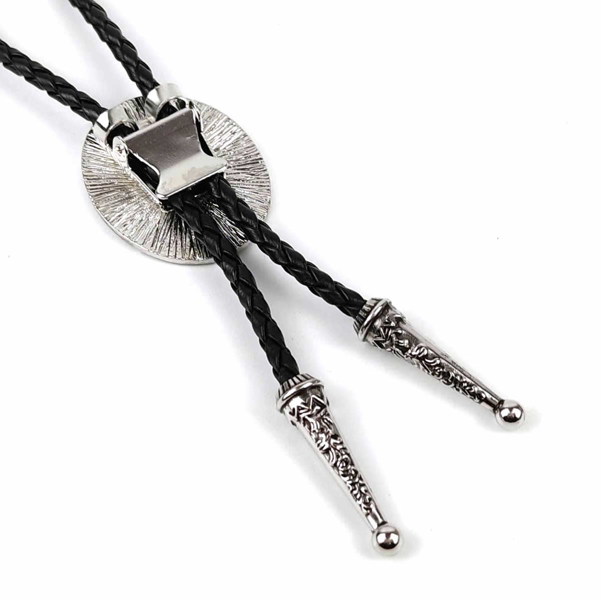 紐ループタイ ボロタイ アンティーク シルバー オオカミ 狼 ウルフ