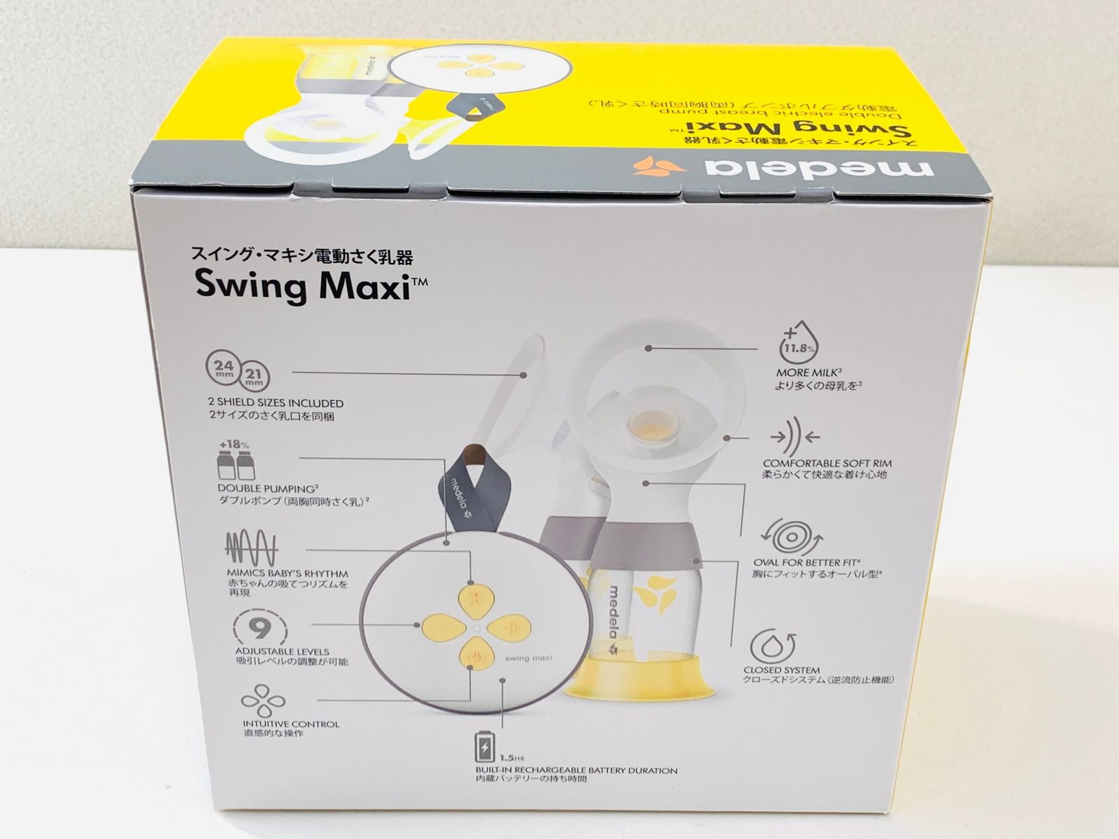 美品□メデラ(medela) スイング・マキシ電動さく乳器 搾乳機 ダブル ...