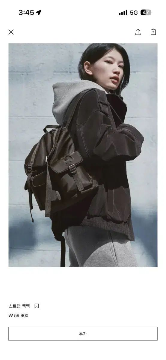 ZARA ザラ ストラップ バックパック 6815 610 116