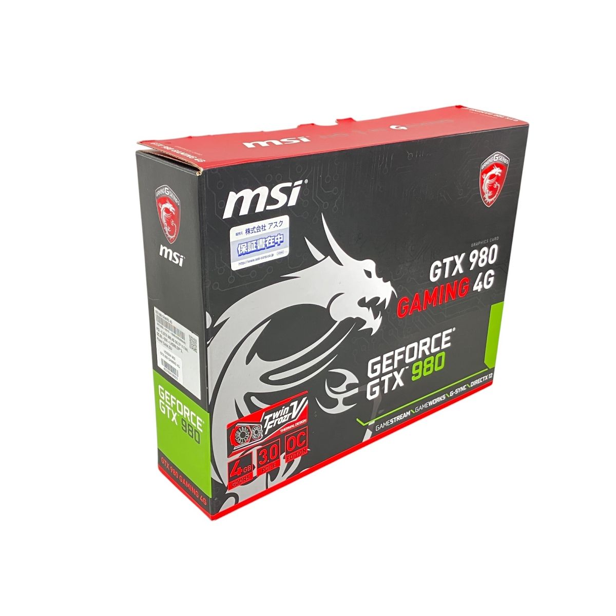 MSI GTX 980 GAMING 4G【ジャンク品】 Amazon.com: MSI GAMING GeForce GTX 980 4GB OC DirectX 12 VR
