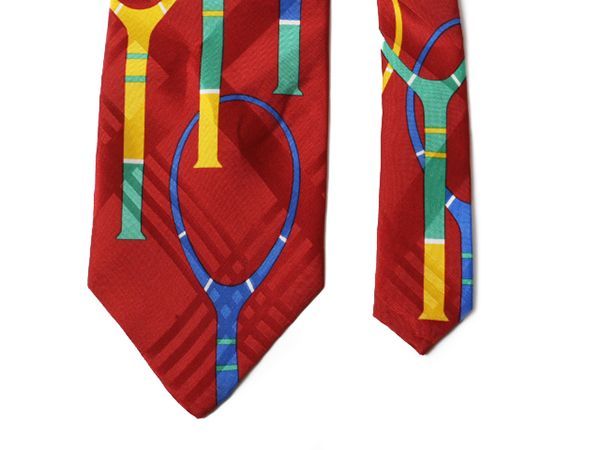 90s USA製 ポロ ラルフローレン シルク ハンドメイド ネクタイ