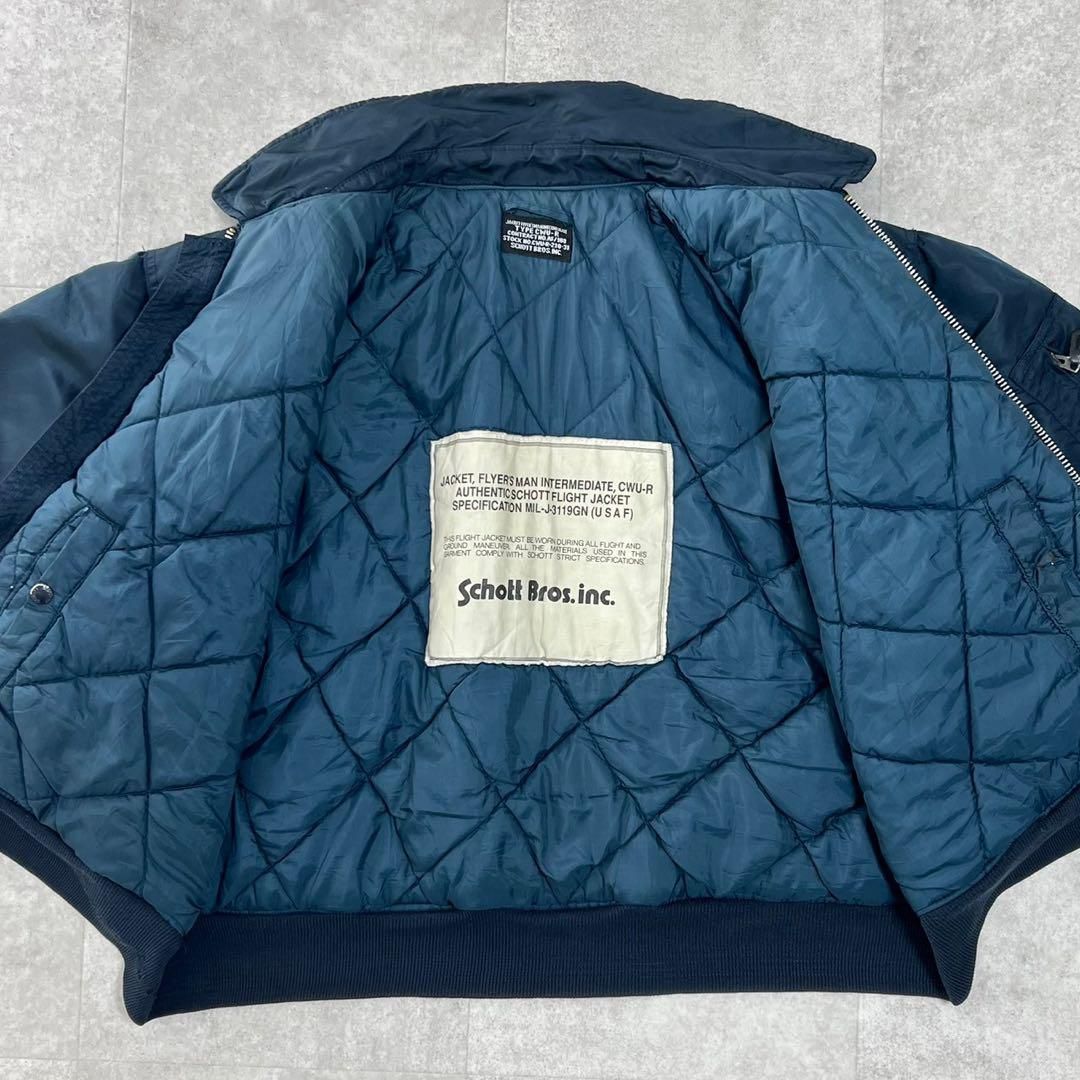 希少 Schott USA製 フライトジャケット CWU-R ネイビー XXL - メルカリ